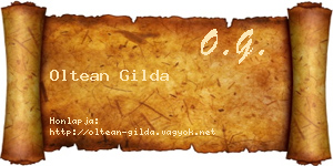 Oltean Gilda névjegykártya
